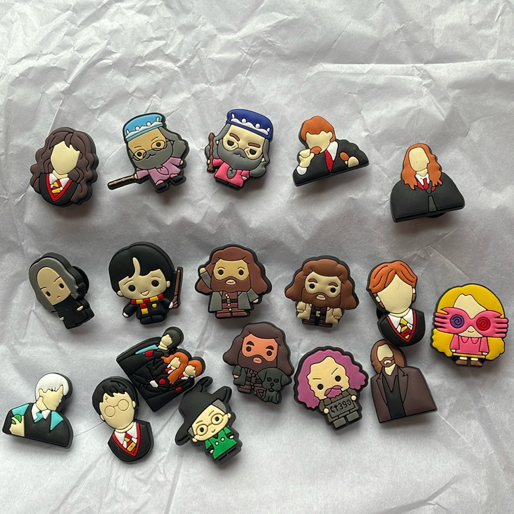 Lot of Harry Potter croc charms